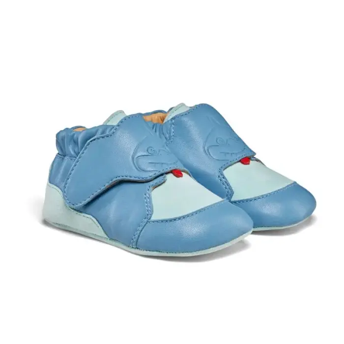 Affenzahn Crawly Shark leather crawling обувь (01257-30211), размер 18/19