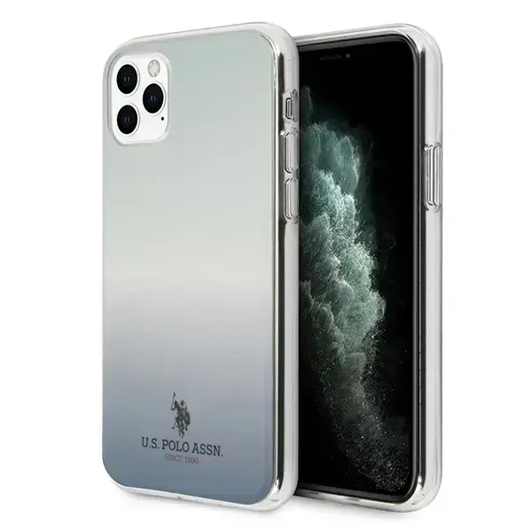 U.S. Polo Assn. Gradient Pattern vāks iPhone 11 Pro Max - Zils