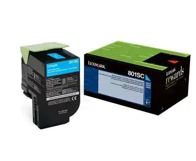 Lexmark Toner 802SC / 80C2SC0 Cyan XL