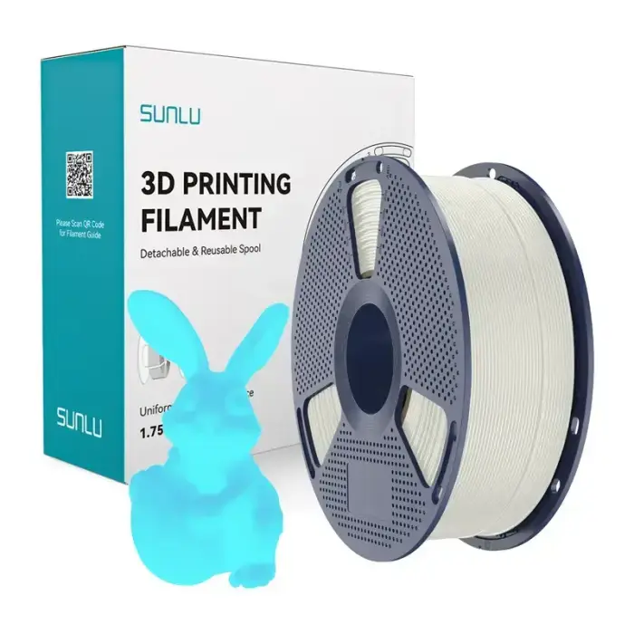 Sunlu PLA tumsā spīdošs filaments (balts un zils)