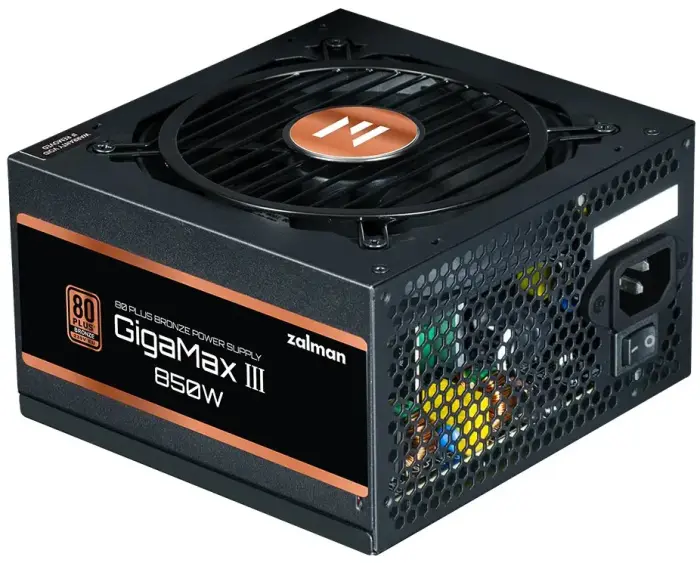 Zalman Power Supply Gigamax III ZM850-GV3 / 850W / ATX3.0 / active PFC / semimodulear / 80 Plus bronze