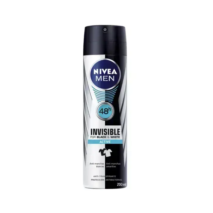 Nivea Men Invisible For Black And White Active deodorantspray 200ml
