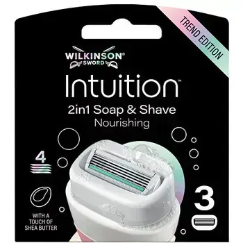 Wilkinson Sword Intuition Soap and Shave Nourishing - Replacement Heads