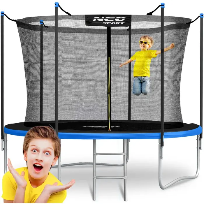 Neo-Sport 10ft/312cm aiatrampoliin sisevõrgu ja redeliga