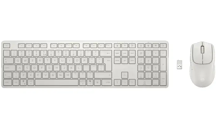 HP беспроводная клавиатура a мышь HP 495C Multi-Device Dual-Mode CZ - белая