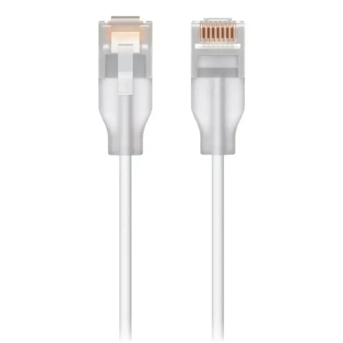 Ubiquiti UACC-Cable-Patch-EL-15M-W network cable, translucent, white, Cat6