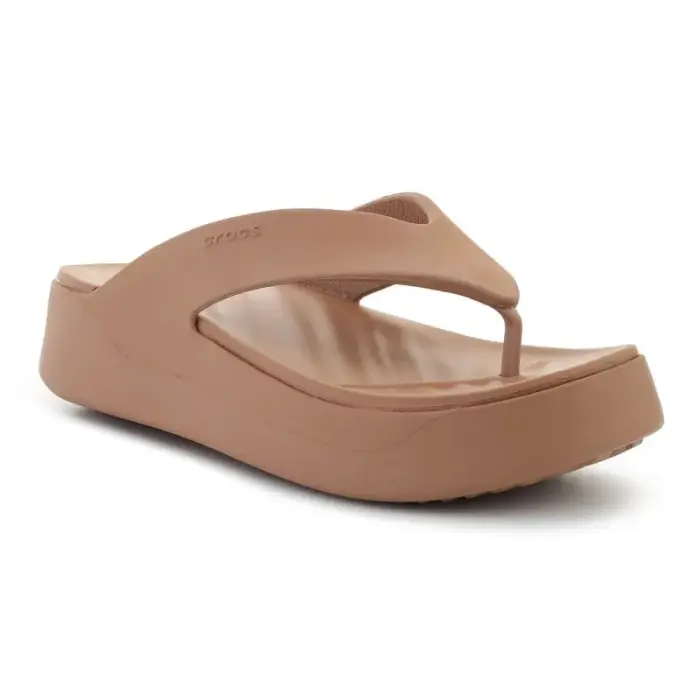 CROCS GATAWAY PLATFORM FLIP MILK CHOCOLATE 209410-2JJ - Buty: EU 37/38
