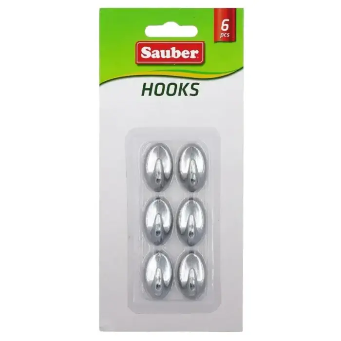 Hooks 6gb 1,5x2,5cm oval silver Photo