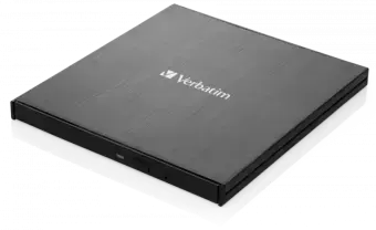 Verbatim External Slimline USB-C CD/DVD Writer – Black