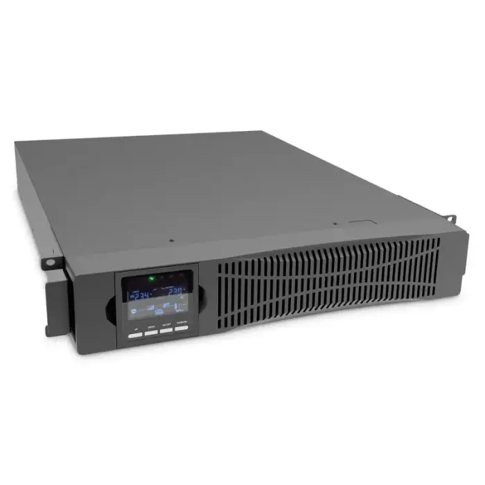 UPS Online Rack 19" LCD 1000VA/1000W 2x12V/9Ah 8xC13 1xC14 USB RS232 RJ45 D 325mm