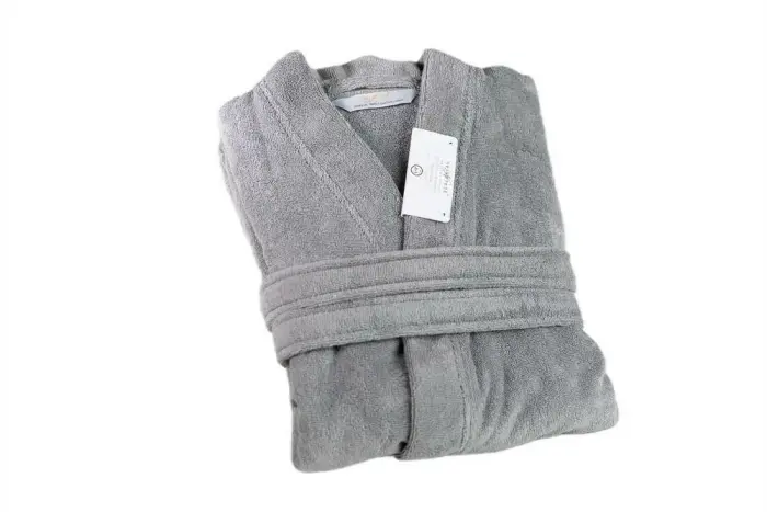 Frotinio audinio chalatas Opulence XL 450 Nefretete, sidabrinės spalvos