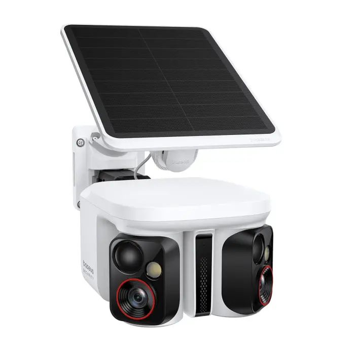 Outdoor Surveillance Camera with Solar Panel 3K IP65 - White
