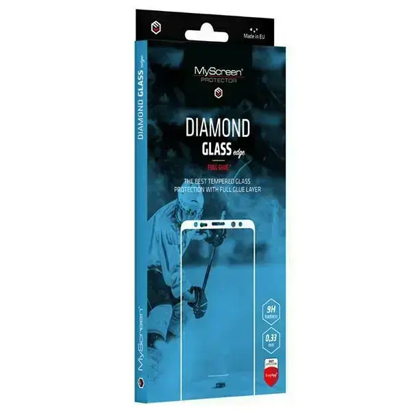MS Diamond Glass Edge Lite aizsargstikls telefonam Samsung Galaxy S24 Ultra melns pilnam ekrānam