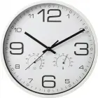WALL CLOCK 30CM WITH THERMOMETER WHITE — Photo 2