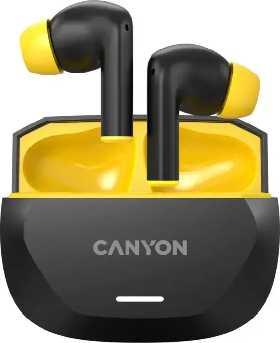 Hexagon 7 TWS ANC+ENC In-ear Headphones, Black/Yellow