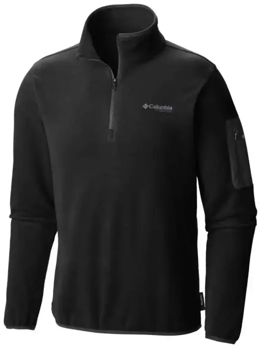 Columbia Titan Pass 1.0 Half Zip meeste sportlik sünteetiline pullover, must, M