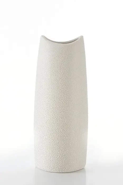Decorative Vase 14x9x35 Riso Cream