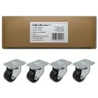 Qoltec Rack Castors Set without Locking | 4pcs. — Photo 8