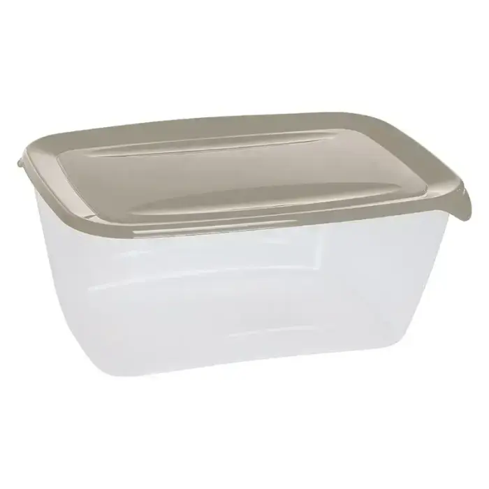 Food container, rectangular, 5L, Fresh&Go, beige