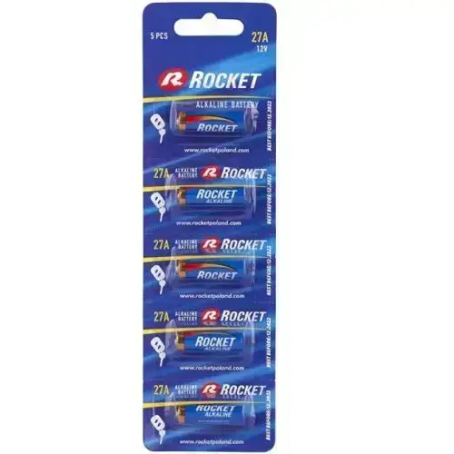 Rocket LR27A-5BB 12V Batteries, 5pcs