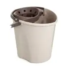 12L Ecohome bucket with push button, grey — Photo 1