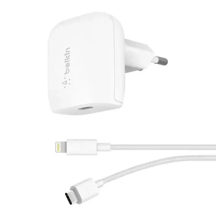 Belkin Wireless charger 18W USB-C/Lightning / F7U096VF04WHT White