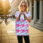 Shopping bag Wonder pattern 1 blue Фото num