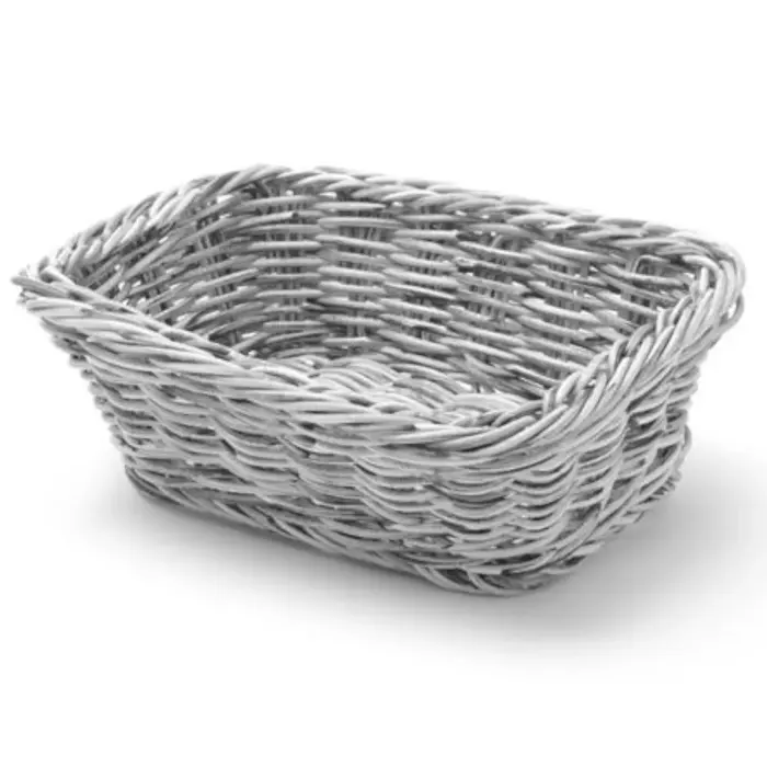 Rectangular bread basket, polypropylene, grey, 190x130x60 mm - Hendi 426784 Photo