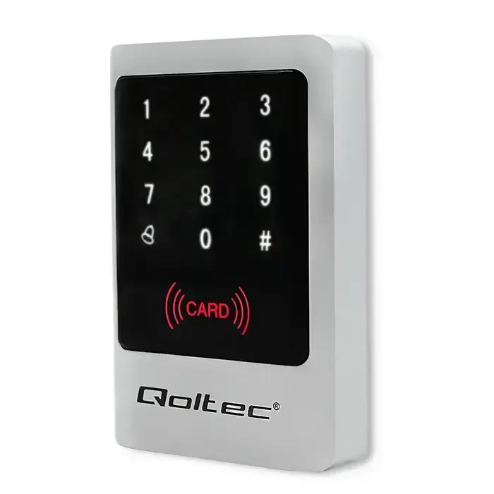 Qoltec MIMAS Code Lock with RFID Reader, Code/Card/Key Fob, Doorbell, IP68, EM