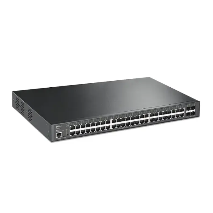 TP-Link JetStream TL-SG3452XP valdomas tinklo jungiklis L2+ Gigabit Ethernet (10/100/1000) PoE palaikymas 1U juodas