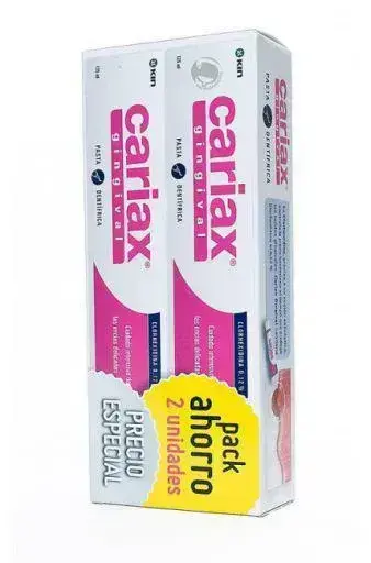Kin Pasta Cariax Gingival 125ml Pack 2 Units