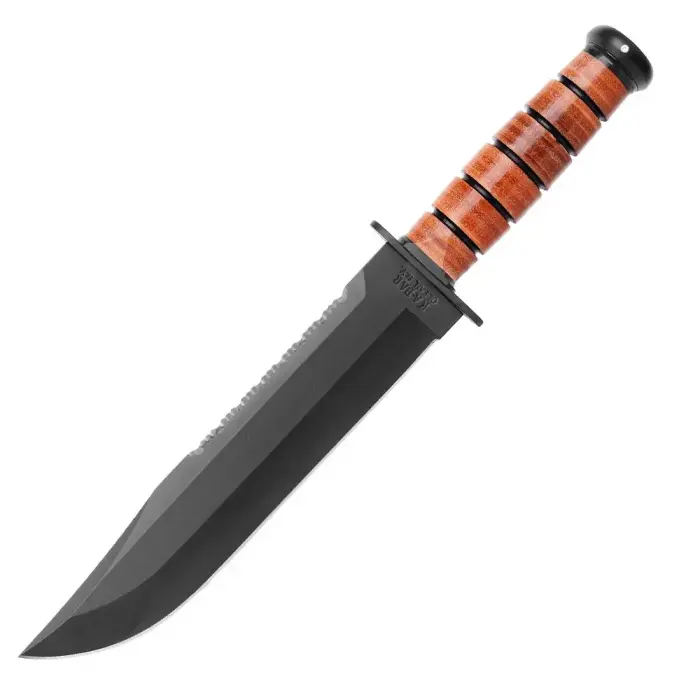 Ka-Bar Big Brother ellujäämisnuga – nahk – pruun – 2217