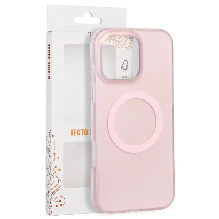 Tecto Shield Mistiq Mag vāks priekš iPhone 16 Pro Max 6.9" rozā