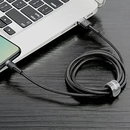 Baseus Cafule data transfer and charging cable | USB-A to Lightning | 12W | 0.5m | black, gray Photo