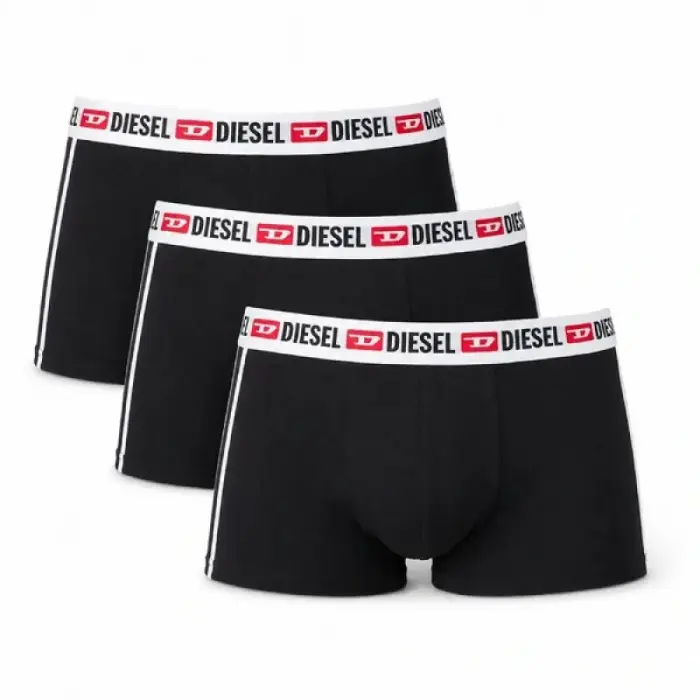 Diesel vīriešu bokseršorti Shawn 3 gab. Black Fashion Cotton