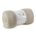 Microfiber throw blanket Lori 200x220 cm, beige — Photo 1
