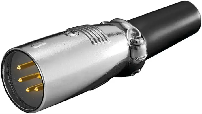 Plug XLR cable mount 5 pins