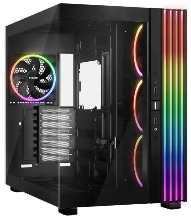 Be quiet! PC Case LIGHT BASE 900FX / ATX / ARGB pásek / 4x140mm ARGB fan / 2xUSB 3.0 / USB-C / panoramatická / black