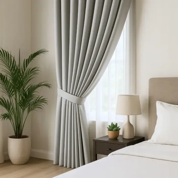 Szarfa Gaia szara 8x140 Photo