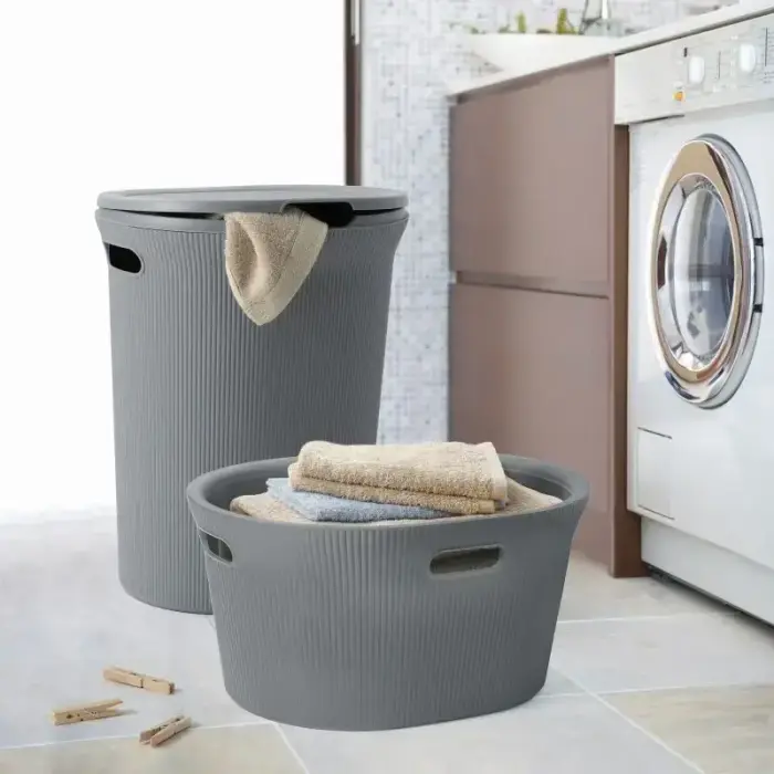 Laundry box Baobab 40L grey Photo