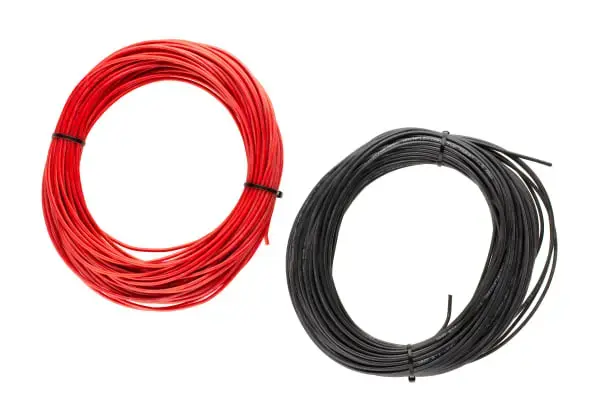 Низкоомный провод – 2x 25м – чёрный и красный
