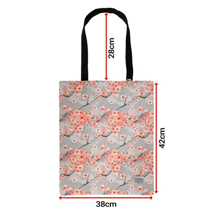 Shopping bag Wonder pattern 1 grey Фото num
