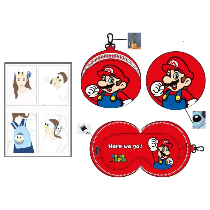 Super Mario Bros reisipadi + mask