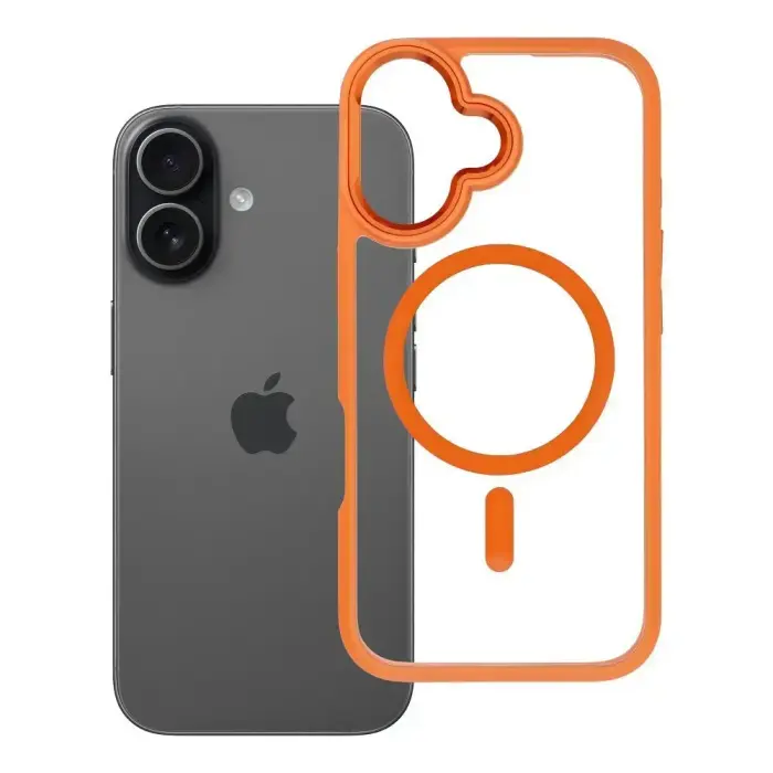 ROAR Mag Bumper MagSafe ühilduv ümbris iPhone 16, oranž
