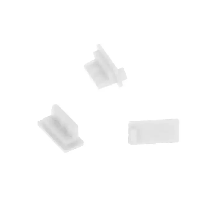 Silikona pretputekļu aizbāznis USB baltā krāsā - 10 gabali