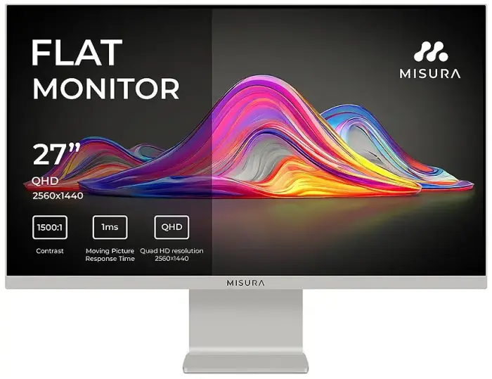 MISURA 27" LED VIVA P26M2741QKAS01/ IPS/ 2560x1440 (QHD)/ 1ms/ 350 cd/m2/ 1500:1/ HDMI/ DP/ USB-C/ měsíčně серебристый