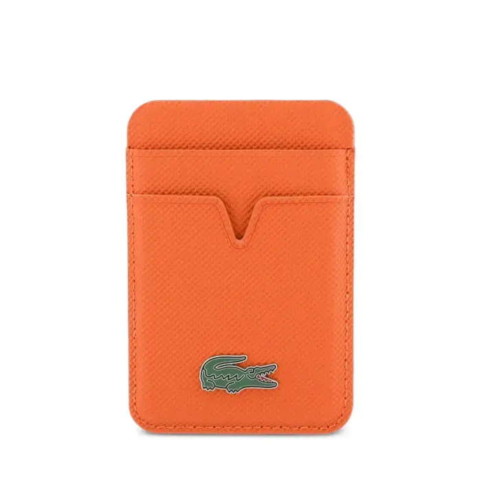 Lacoste PU Iconic Petit Pique MagSafe Piniginė Oranžinė