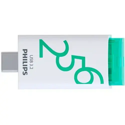 PHILIPS USB-C 3.2 Gen 1 USB atmintinė 256GB – Žalia