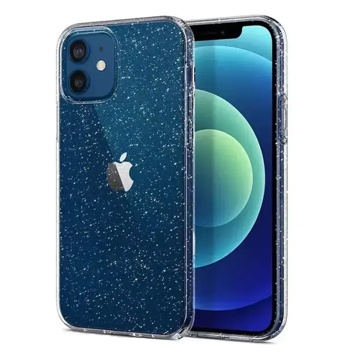Crystal Glitter Dėklas iPhone 12 Pro Max Sidabrinis