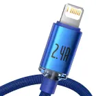 Baseus USB - Lightning Charging and Data Transfer Cable 2.4A 2m - Blue — Photo 2